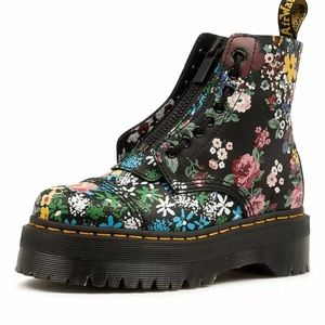 DR. MARTENS SINCLAIR FLORAL MASH UP PLATFORMS